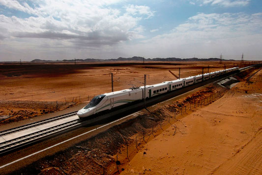 Haramain high-speed railway resumes operation after a year (31 march 2021)